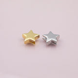 Star Large Hole Bead Charm 18K Gold Filled Charm for Charm Bar Bracelets Necklaces Charms Gold Filled Charms Minimalist CZ Pave