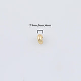 20pcs Gold Crimp Covers 4mm 3mm 2mm - Gold pvd Ion Plated Tarnish Resistant Crimp Covers