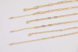 Paperclip Necklaces 16" 18" For Layering Tarnish Resistant pvd Ion Plating Ion Plated