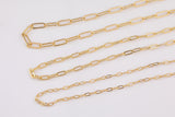 Paperclip Necklaces 16" 18" For Layering Tarnish Resistant PVD Ion Plating Ion Plated