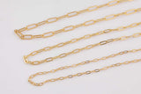 Paperclip Necklaces 16" 18" For Layering Tarnish Resistant PVD Ion Plating Ion Plated