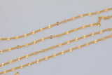 2.5mm Sterling silver Starburst Curb Chain