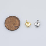 Tiny Heart Charm Gold ION pvd Plated Tarnish Resistant