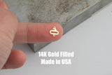Curling Connector - 14Kt Gold Filled Sterling Silver - Connectors - Permanent Jewelry Supply