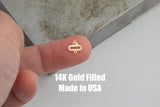 Curling Connector - 14Kt Gold Filled Sterling Silver - Connectors - Permanent Jewelry Supply