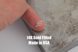 Flower Connector - 14Kt Gold Filled Sterling Silver - Connectors - Permanent Jewelry Supply