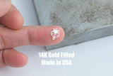 Wolf Connector - 14Kt Gold Filled Sterling Silver - Connectors - Permanent Jewelry Supply