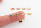 Rectangle Gold Filled Connectors 14/20 or Sterling Silver Connectors Add-On Birthstone Made in USA Real 14k Gold Filled Connector