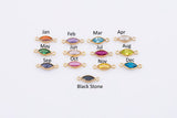 Marquise Marquee Gold Filled Connectors 14/20 or Sterling Silver Connectors Add-On Birthstone Made in USA Real 14k Gold Filled Connector