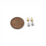 Pendant Bails for Charms Gold Silver Tone PVD Ion Plated Tarnish Resistant Bails - 10 pieces per order
