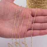 PVD Ion Gold Plated Satellite Chain 1.5mm - By the Yard - Tarnish Resistant