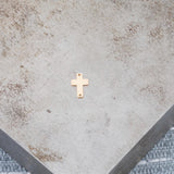 Cross connector charm, Permanent Jewelry Connectors 14k Gold Filled Sterling Silver for permanent jewelry