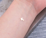 Cross connector charm, Permanent Jewelry Connectors 14k Gold Filled Sterling Silver for permanent jewelry