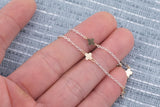Mix Metal Clover Gold filled and Sterling 5mm, Wholesale, USA Made, Chain by foot Permanent Jewelry Chain