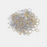 Gold Jump Rings Extra Thick PVD Ion Plated Gold and Silver Toned White Gold 100 pieces per order