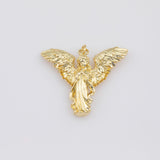 Angel Archangel Praying Pendant 18k Gold PVD Ion Plated Charms Tarnish Resistant