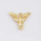 Angel Archangel Praying Pendant 18k Gold PVD Ion Plated Charms Tarnish Resistant