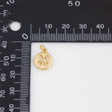 Button Sewing Charm 18k Gold PVD Ion Plated Charms Tarnish Resistant