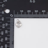 Heart Charm 18k Gold PVD Ion Plated Charms Tarnish Resistant