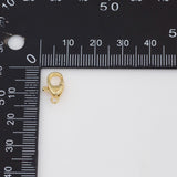 Lobster Clasp 8x12mm Cross Lobster Clasp Lobster Claw Connector Charm 18K Gold PVD Ion Plated Tarnish Resistant