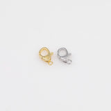 Lobster Clasp 8x12mm Cross Lobster Clasp Lobster Claw Connector Charm 18K Gold PVD Ion Plated Tarnish Resistant