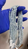 Pale Blue Pastel Mother of Pearl 4mm Heishi Beads 15.5" Strand Shell Beads