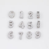 18K Gold Silver Bead 14mm Tall Slider Beads