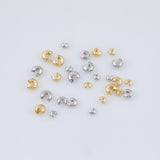 20pcs Gold Crimp Covers 4mm 3mm 2mm - Gold pvd Ion Plated Tarnish Resistant Crimp Covers
