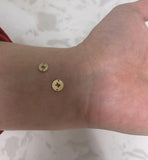 8mm Gold Filled State Connectors 14K Gold Filled Made in USA - All States!! Connector for Bracelet Initial Charm Permanent Jewelry Supplies
