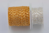 2.5mm Sterling silver Starburst Curb Chain