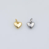 Tiny Heart Charm Gold ION PVD Plated Tarnish Resistant
