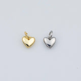 Tiny Heart Charm Gold ION PVD Plated Tarnish Resistant