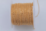 Gold Filled Flat Cable 2.0mm links, , Wholesale, USA Made, Chain by foot Permanent Jewelry Chain