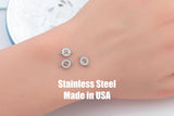 Zodiac Disc- Stainless Connector- Permanent Jewelry Connectors- Polished Stainless Steel - Made in the USA