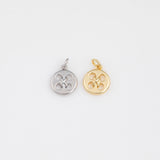 Button Sewing Charm 18k Gold PVD Ion Plated Charms Tarnish Resistant