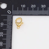 Lobster Clasp 8x12mm Cross Lobster Clasp Lobster Claw Connector Charm 18K Gold PVD Ion Plated Tarnish Resistant