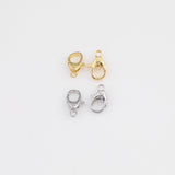 Lobster Clasp 8x12mm Cross Lobster Clasp Lobster Claw Connector Charm 18K Gold PVD Ion Plated Tarnish Resistant