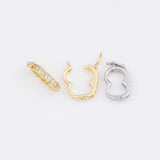 Bail for Pendant and Charm 18K Gold PVD Ion Plated Tarnish Resistant Openable Bail for Removeable Pedants and Charms