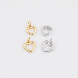 Big and Small Heart Ring Charm 18K Gold PVD Ion Plated Tarnish Resistant