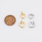 Big and Small Heart Ring Charm 18K Gold PVD Ion Plated Tarnish Resistant