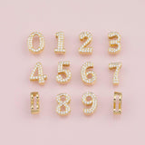 18K Gold Silver Bead 14mm Tall Slider Beads