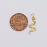 18K Gold PVD Snake Charm - Tarnish Resistant