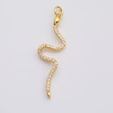 18K Gold PVD Snake Charm - Tarnish Resistant
