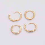 18K Gold PVD Hoop earrings 12mm 1 pair - Tarnish Resistant