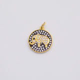18K Gold PVD Elephant Charm - Tarnish Resistant