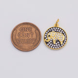 18K Gold PVD Elephant Charm - Tarnish Resistant