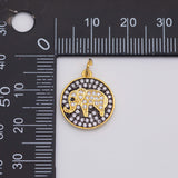 18K Gold PVD Elephant Charm - Tarnish Resistant