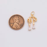 18K Gold PVD Bow ribbon charm - Tarnish Resistant