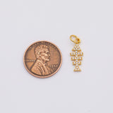 18K Gold PVD Fish skeleton charm - Tarnish Resistant