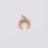 18K Gold PVD Horn charm - Tarnish Resistant